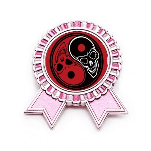 Broche Taichi de Chine en métal rose, bijou aux finitions soignées