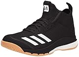 adidas Women's Crazyflight X 3 Mid Volleyball Shoe, Black/White/Gum, 8 M US