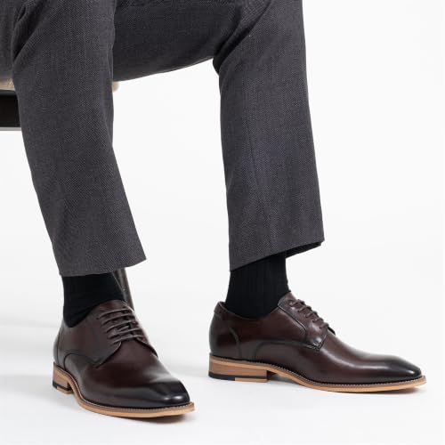 Image of Jousen Mens Dress Shoes Leather Oxford Classic Shoes Formal Business Dress Shoes for Men