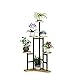 Fer forgé à Angle Droit Support de Fleur Salon Support de Fleur Balcon Support de Plante Coin Multi-Couche Support Sol Support de Fleur Suspendu orchidée Support Gain de Place étagère