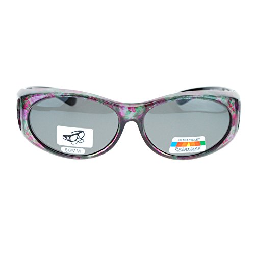 Sa106 Womens Glare Blocking Polarized Lens 60Mm Fit Over Oval Sunglasses Floral #TOP2