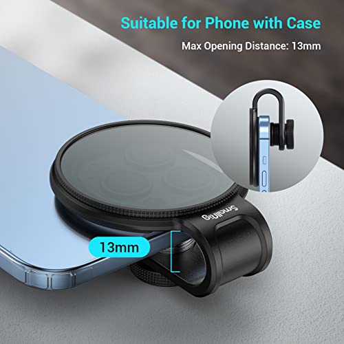 Image of SmallRig Filter Clip for iPhone 12 /13 Series, 52 mm Magnetic Filter Clamp Cellphone Filter Adapter for Samsung Galaxy S22 / S22+, for Huawei Mate 40 / P40 Pro Work with External Filters -3845