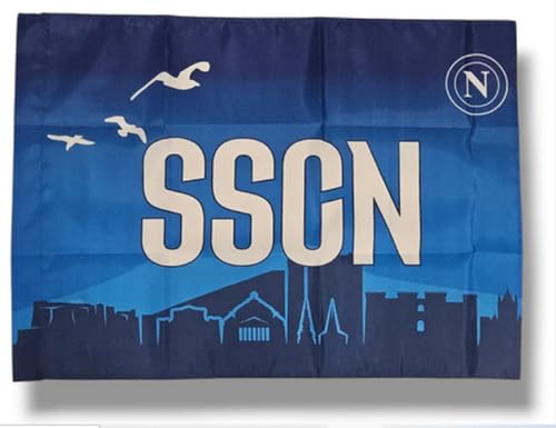 Drapeau Naples 140 x 90 cm boutonnière pour tige pavillon bleu azur
