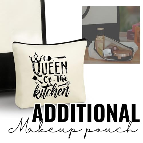 Bolsa tote canvas para mujer con cierre y correa miniatura 5
