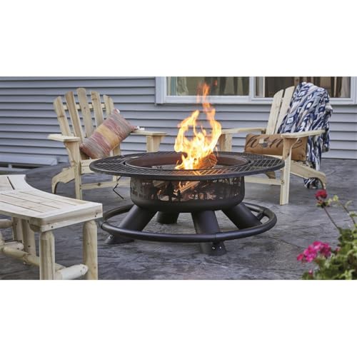 CASTLECREEK 47 Inch Fire Pit BBQ Grill