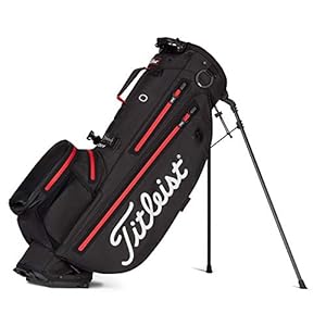 Titleist Players 4+, Bolsa De Golf Unisex Adulto, Black/red, Talla Única