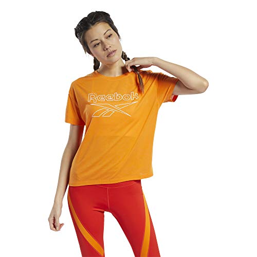 Reebok Wor Sup BL Tee Tricot Femme pour le fitness et yoga