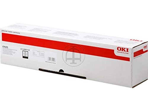 Toner black OKI C 9655 DN 43837132 d'origine pour imprimante laser