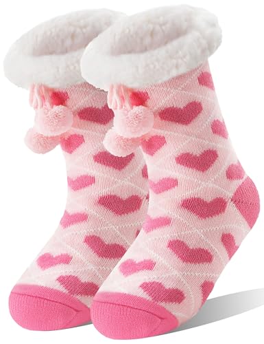 Image of MOGGEI Fuzzy Slipper Socks for Women, Warm Cozy for Winter, Non Slip Grips | Extra Soft Fluffy Lining, Anti-Skid Grippers, Thick Plush Cuff, Smooth Toe, Gifts,Thermal Fleece Cabin Socks, for Home Sleep