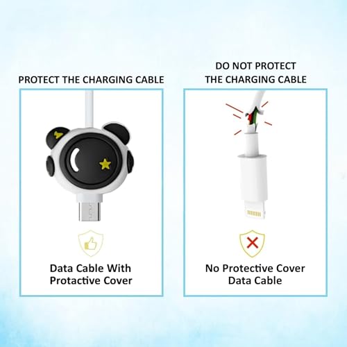 Image of Cable Protector for Apple iPhone Charger 20W /18W Type C, Grey Astronaut | 3D Cute Cartoon, Case Adaptor Cover, Full Cable Connection Protection, Wire Sleeves Guard