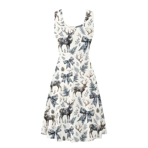Image of TOADDITDO Womens Summer Sleeveless Tank Dress with 2 Side Pockets XS-4XL Plus Size