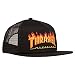 Thrasher Embroidered Flame Logo Hat - Black