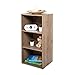Movian, Libreria media a 3 livelli/scaffalatura in legno/libreria a cubo/armadio per libri/armadio con ripiani, Modulare,Design, Ufficio, Casa - Module Shelf - MDB-3 - Cenere marrone