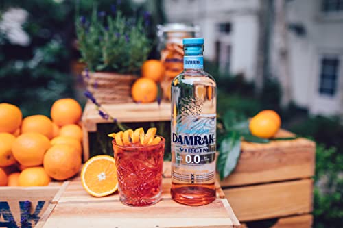 DAMRAK VIRGIN 0.0 – Non Alcoholic Distilled Spirit – Highest Rated Citrus-Forward Gin Mocktails – Mix Delicious Non Alcoholic Cocktails