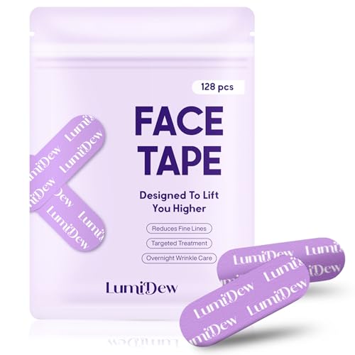 LumiDew Smile Line & Anti Wrinkle Patches - Face Tape for Wrinkles, Forehead & Lips | Japanese Face Tape Lifting & Anti Wrinkle Tape for Face | Forehead Wrinkle Patches Overnight