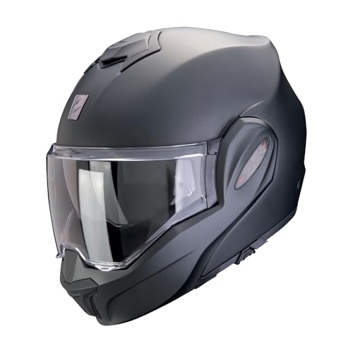 Casque modulable Scorpion Exo-Tech Evo Solid Blanc M pour moto