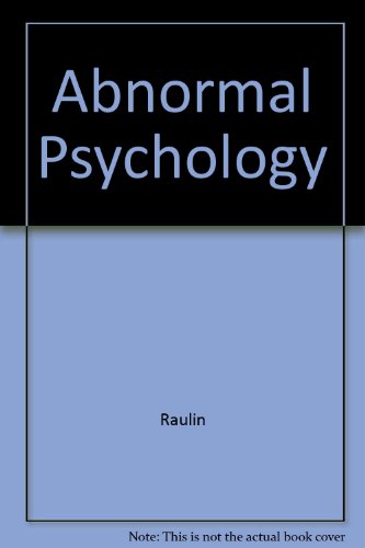 Test Bank for Raulin Abnormal Psychology 0205379923 Book Cover