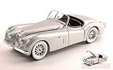Peso/Weight: 0,6 BURAGO BU22018S JAGUAR XK 120 ROADSTER 1948 SILVER 1:24 MODELLINO DIE CAST MODEL