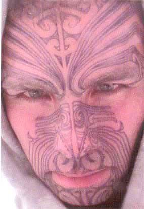 Miniatura 5 de Maori Warrior Moko Kit de tatuaje facial temporal - Juego de 2 kits completos