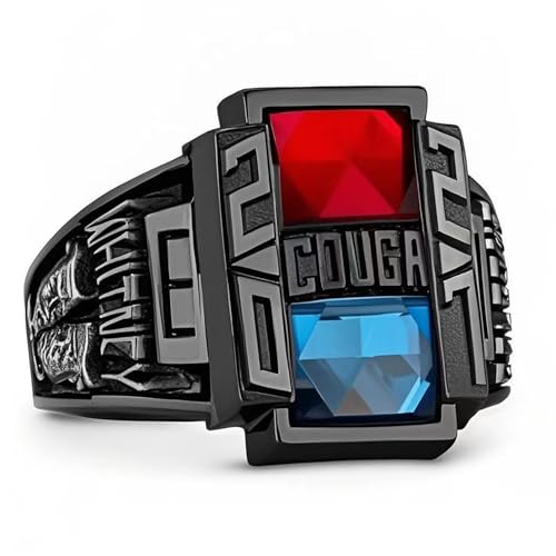 Custom Class Ring for Men Sterling Silver /10k/14k/18k High School College Ring Graduation Rings Graduation Gift for Men