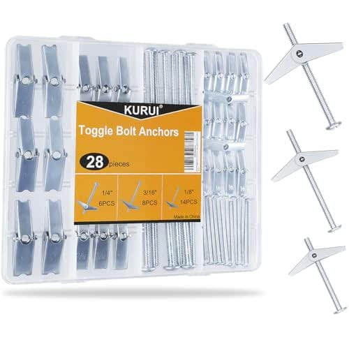 KURUI Heavy Duty Hollow Wall Anchors for Drywall Ceiling, Toggle