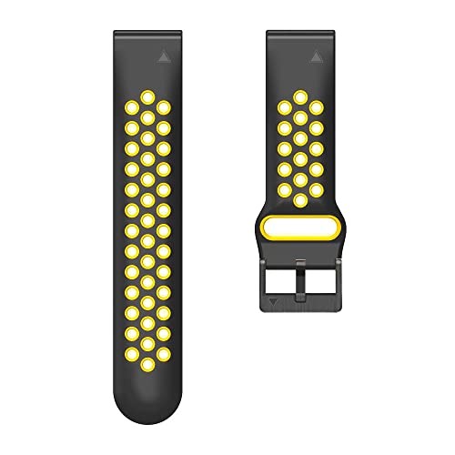 Correa de silicona de 22mm para entrenar y vestir con Garmin Fenix 6Pro y Smartwatch Fenix 5 4
