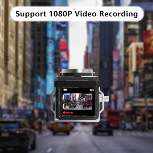 Image of CHUZHAO Vintage Mini Digital Camera, Retro-Style Point and Shoot, 1080P Video & Photo Autofocus, Portable Compact Pocket Camera with 16GB Card for Beginners Teens Adults Black