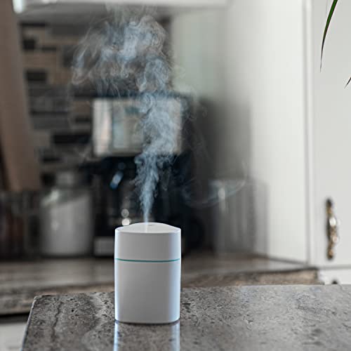 Portable Mini Humidifier And Aromatherapy Essential Oil Diffuser - 250Ml Small Usb Personal Humidifier For Car, Rv, Bedroom, Office, Home - Colorful Light, Auto Shut-Off, 2 Mist Modes, Whisper Quiet #TOP5