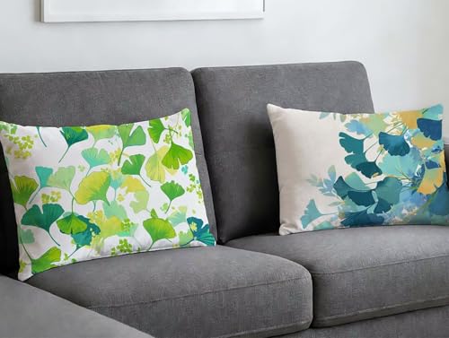 Housse de coussin vert 70x90 cm en velours chic pour canapé