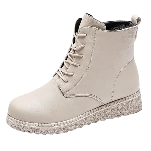 Bottines à talons hauts femme beige confortables chaussures mode taille 40