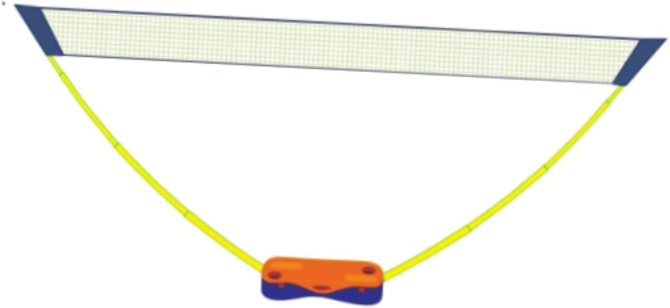 Portable Badminton Net Tennis Volleyball Net for Kids Adults Folding Easy Setup for Beach Game Courtyard Court (4M Orange Base)