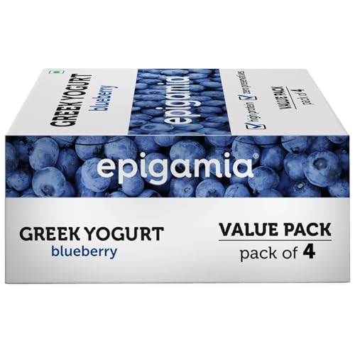 Image of Epigamia Blueberry Greek Yogurt 85Gms (Pack of 4)