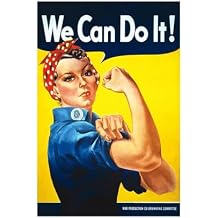 We Can Do It! Rosie The Riveter Poster Gallery-Wrapped Canvas Giclee by J. Howard Miller
