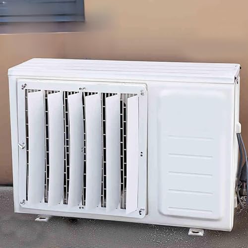 Cubierta y valla de aire acondicionado mini split, corrector duradero de unidad de aire acondicionado para exteriores para estética y protección, ideal para uso en interiores y exteriores