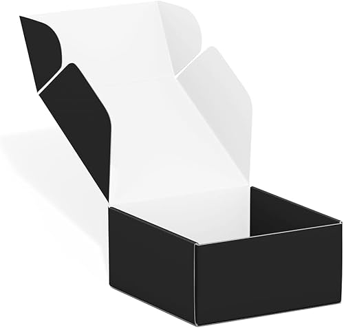 Tonespac - Paquete de 50 cajas de envío pequeñas de cartón, cajas de cartón corrugado, cajas de regalo para pequeñas empresas (4 x 4 x 2 pulgadas,