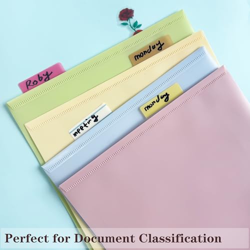 Image of ELII 500 PCS Sticky Index Tabs 2 Inch Book Tabs,Clear Sticky Notes | Pages Notebooks File Tabs, Self Adhesive,Safety Material, Smooth Writing,Transparent,Waterproof,Repositionable,Reading