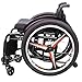 24 Inch Sports Wheelchair Rear Wheel, 24x1.75 Pneumatic Tire, Magnesium Alloy Wheel Hub, Wheelchair Replacement Wheel, Bearing: 12.7mm