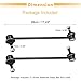 X AUTOHAUX 2pcs Front Sway Bar Links Stabilizer Link Kit for Ford Fiesta EcoSport Figo Suspension Kit No.1745924/1790310/1905043/2069658/8V513B438AB/8V513B438BA