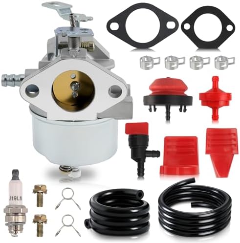 MOTOALL 632334A Carburetor for Tecumseh hmsk80 7HP 8HP Engines Replaces 632370A 632110 632111 632334 632370 632536 640105 Replaces Tecumseh 632334 Carburetor (Normal)