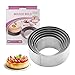 Lahviuu Foremka do ciastek, 6 szt. foremka do wycinania ciastek, 6 rozmiarów okrągłe formy do musu formy do wycinania ciast, okrągłe foremki do wykrawania ciastek pączączków, kremówka do ciasta