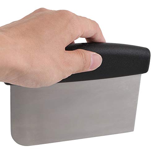 Ailgely Acero Inoxidable de Calidad Alimentaria, Fabricado con Nuevos Materiales, Verde, Diseño Ergonómico, Alta Dureza, Cortador de Masa Pulido para Masa de Pan y Pizza, Compacto y