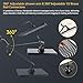 Cobbe Rainfall Shower Head for Bathroom, 11.8 Inch Large Rectangular with Adjustable Stainless Steel 11 Inch Extension Arm - Premium Quality Luxury Experience, 1-Min No Tools Installation, Black