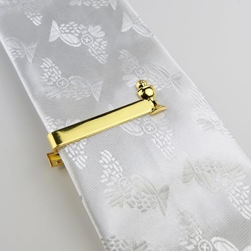 needzo first communion gift set for boys - gold plated tie clip ihs bell medal and brass wall cross 3 items included