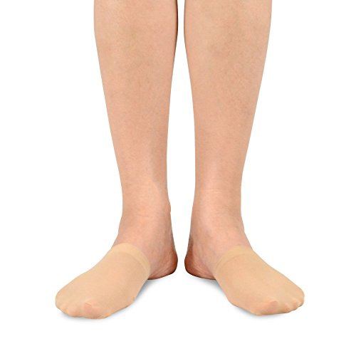 Image of Fashion Liner Toe Topper Socks for Women Invisible Hidden Half Socks Good for Sandal or Dress Shoes 5-Pairs