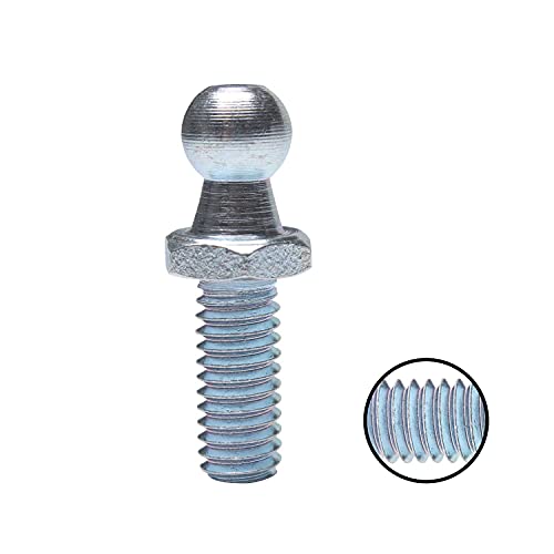 Monrand 10Mm Ball Studs With Hardware, Ball Mounting Studs, Round Ball Screws Metal For Gas Lift Support Strut Fitting, 5/16-18 Thread X 1/2" Long Shank, 4 Pack #TOP3