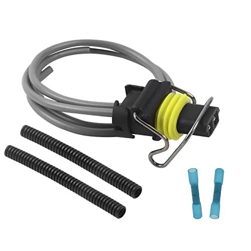 FLYPIG 2 Wire Injector Connector IPR Valve Pigtail Kit 366-9748 2501107C1 for Ford PowerStroke Diesel 6.0L 7.3L Diesel F250 F350 F450 F550 6E7Z-12A690-DA AP-0068 Caterpillar C7 C9 Excavator