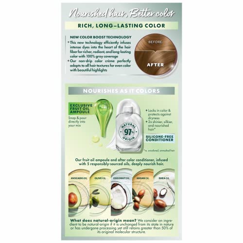 Garnier Hair Color Nutrisse Nourishing Creme, 70 Dark Natural Blonde (Almond Crème) Permanent Hair Dye, 1 Count (Packaging May Vary) #TOP2