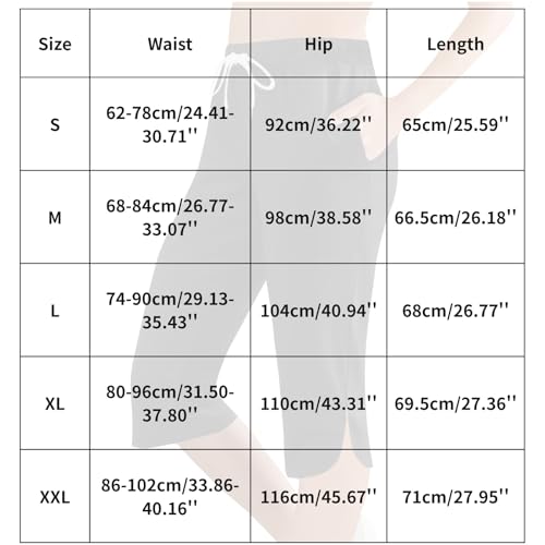 Capri Pants for Women Drawstring Workout Yoga Pants Lightweight Loose Casual Travel Sweatpants Hiking Walking2