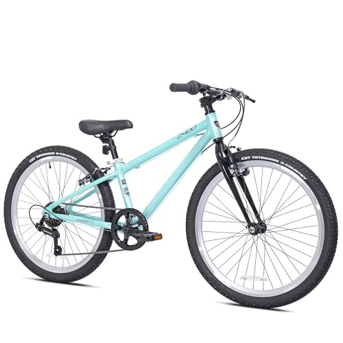 Kent International 24-Inch Teal Mountain Bike