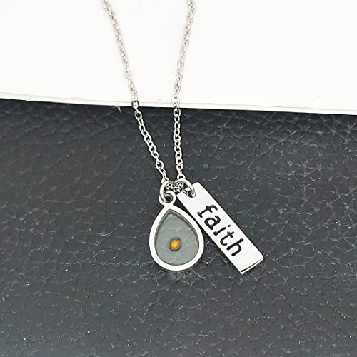 Yixinjew Faith Mustard Seed Pendant Necklace Stainless Steel Inspiration Jewelry For Women #TOP3